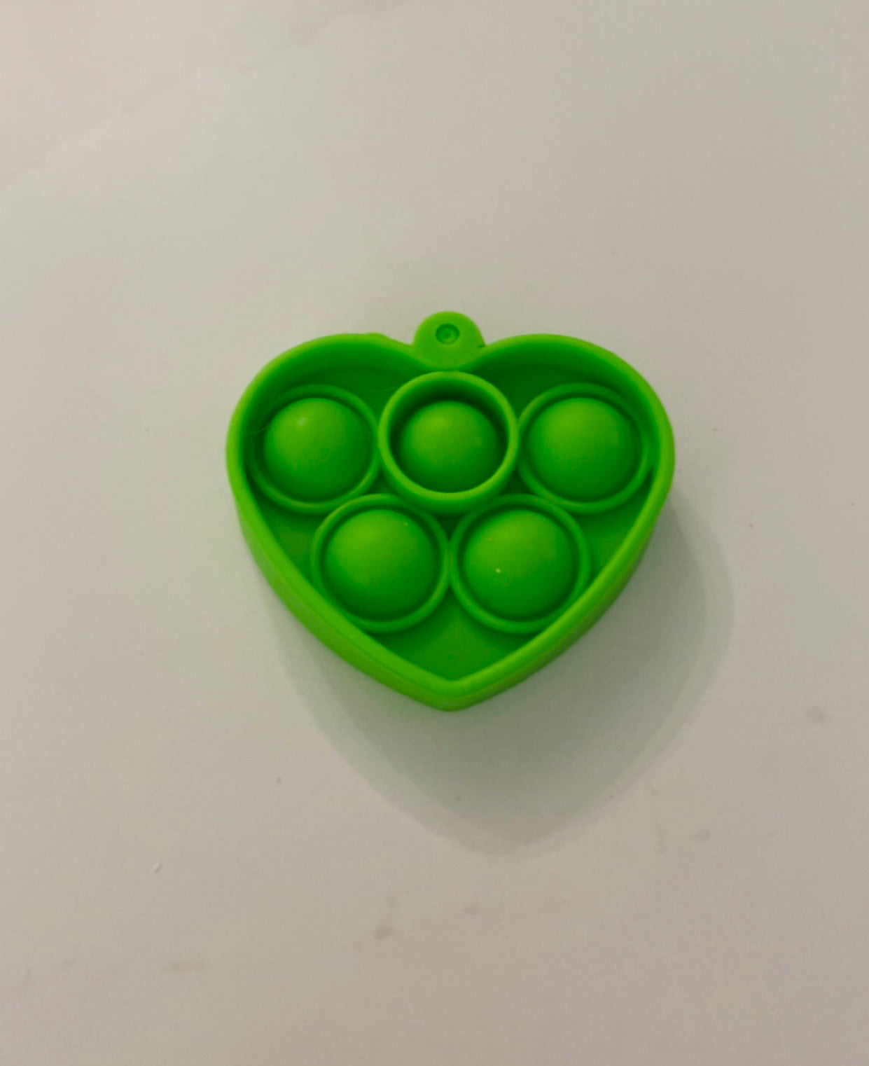 Mini Green Heart pop it