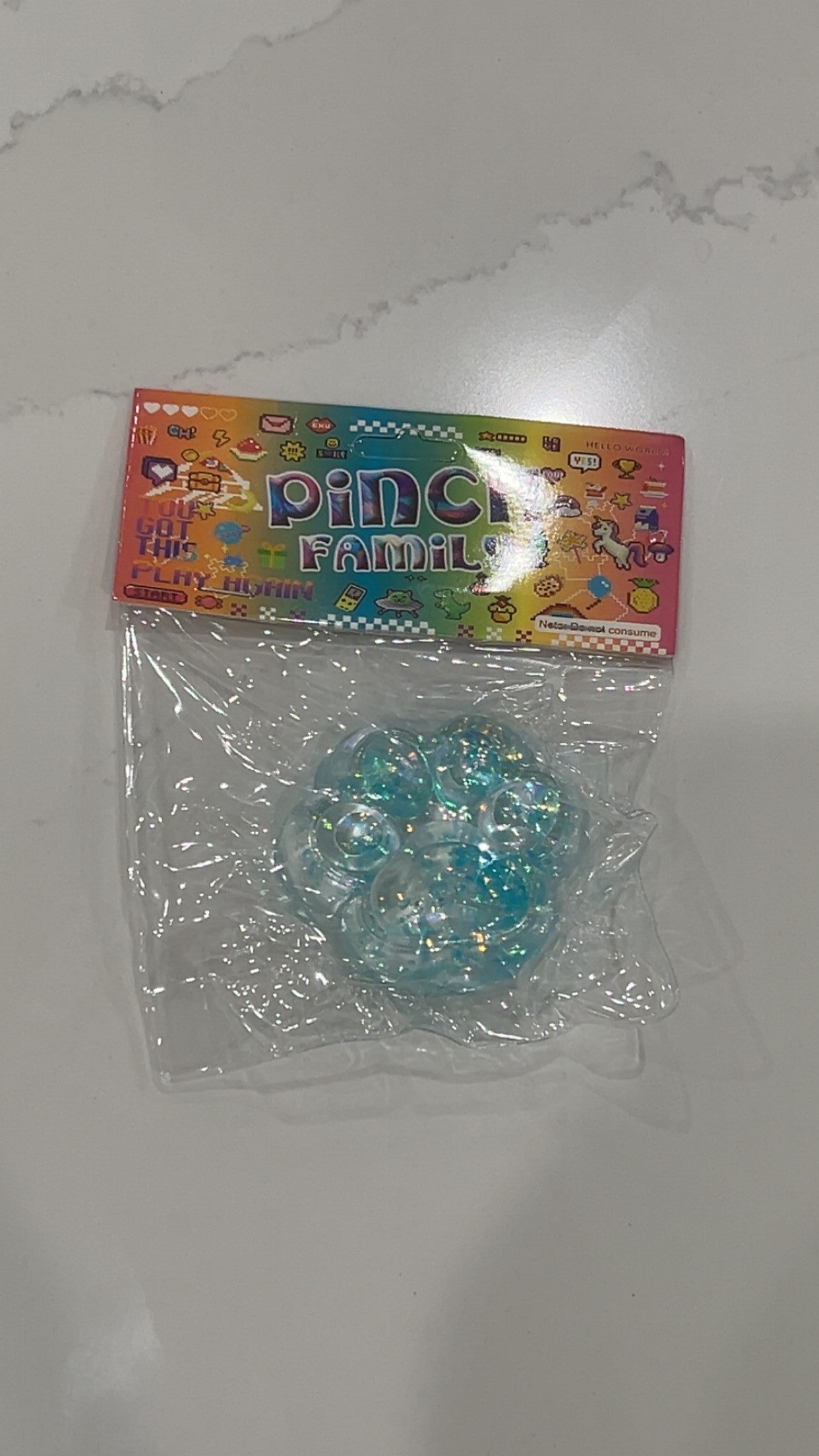 Blue Paw Print Taba Squishy