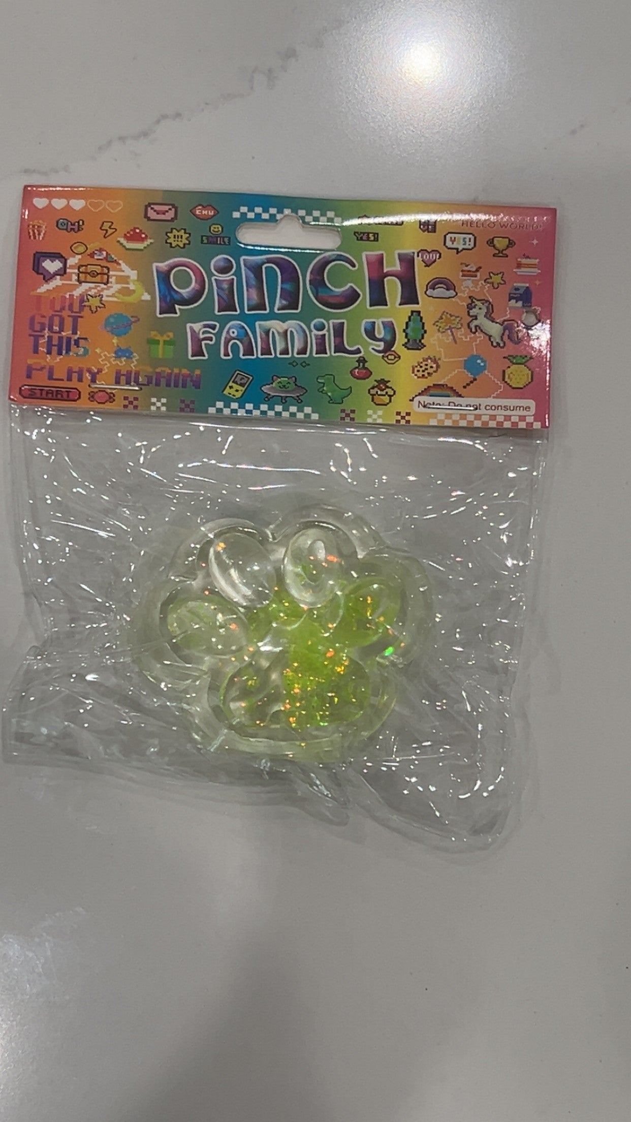 Green Paw Print Taba Squishy