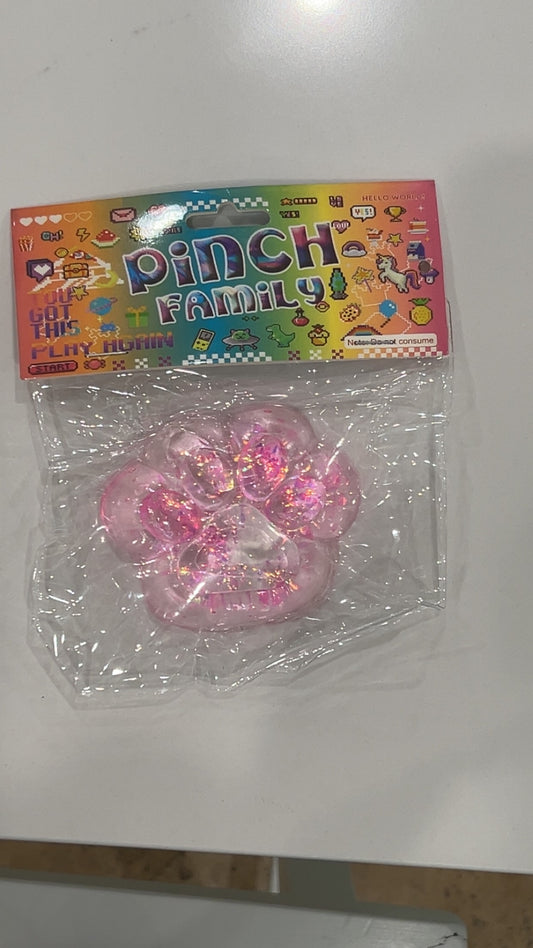 Pink Paw Print Taba Squishy