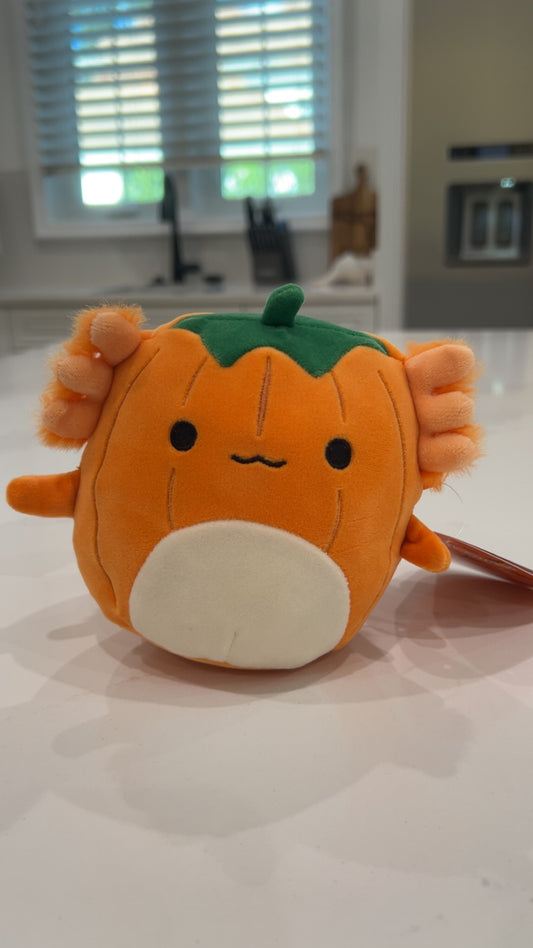 Pumpkin Axolotl Squismallow